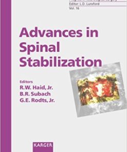 Advances in Spinal Stabilization (Progress in Neurological Surgery, Vol. 16) 1st Edition PDF